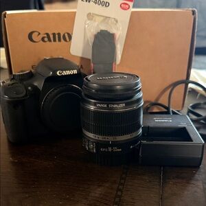 Canon EOS T2i Black DSLR with EF-S 18-55mm Image Stabilizer Lens